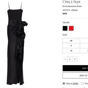 Cinq à Sept Drina Sleeveless Gown